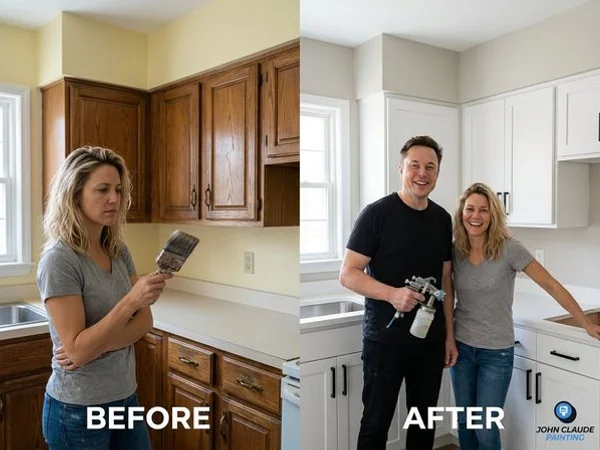 Cabinet & Trim Repainting Specialists project example 1