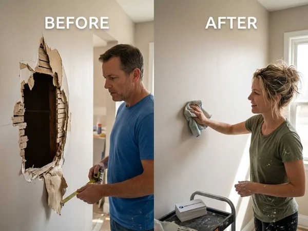 Plaster & Drywall Repair project example 1