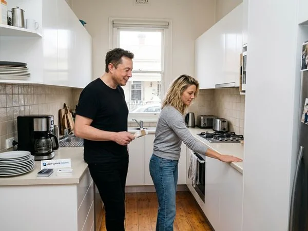 White shaker kitchen cabinets resprayed to a flawless factory finish in a Hawthorn home with stone benchtops
